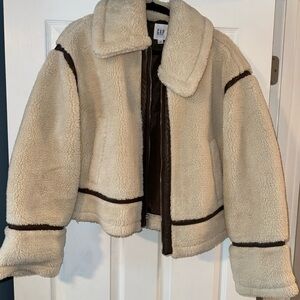Gap Cream Sherpa Jacket